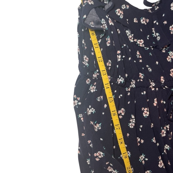 Torrid Floral Dress Size 1 Blue Flower Summer Adjustable Straps Easter Cottage - Picture 11 of 13